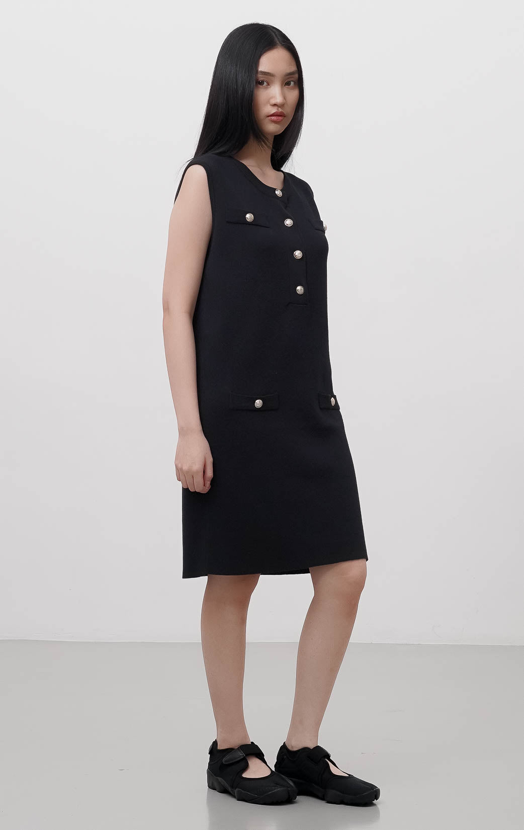Halie Knit Dress Black