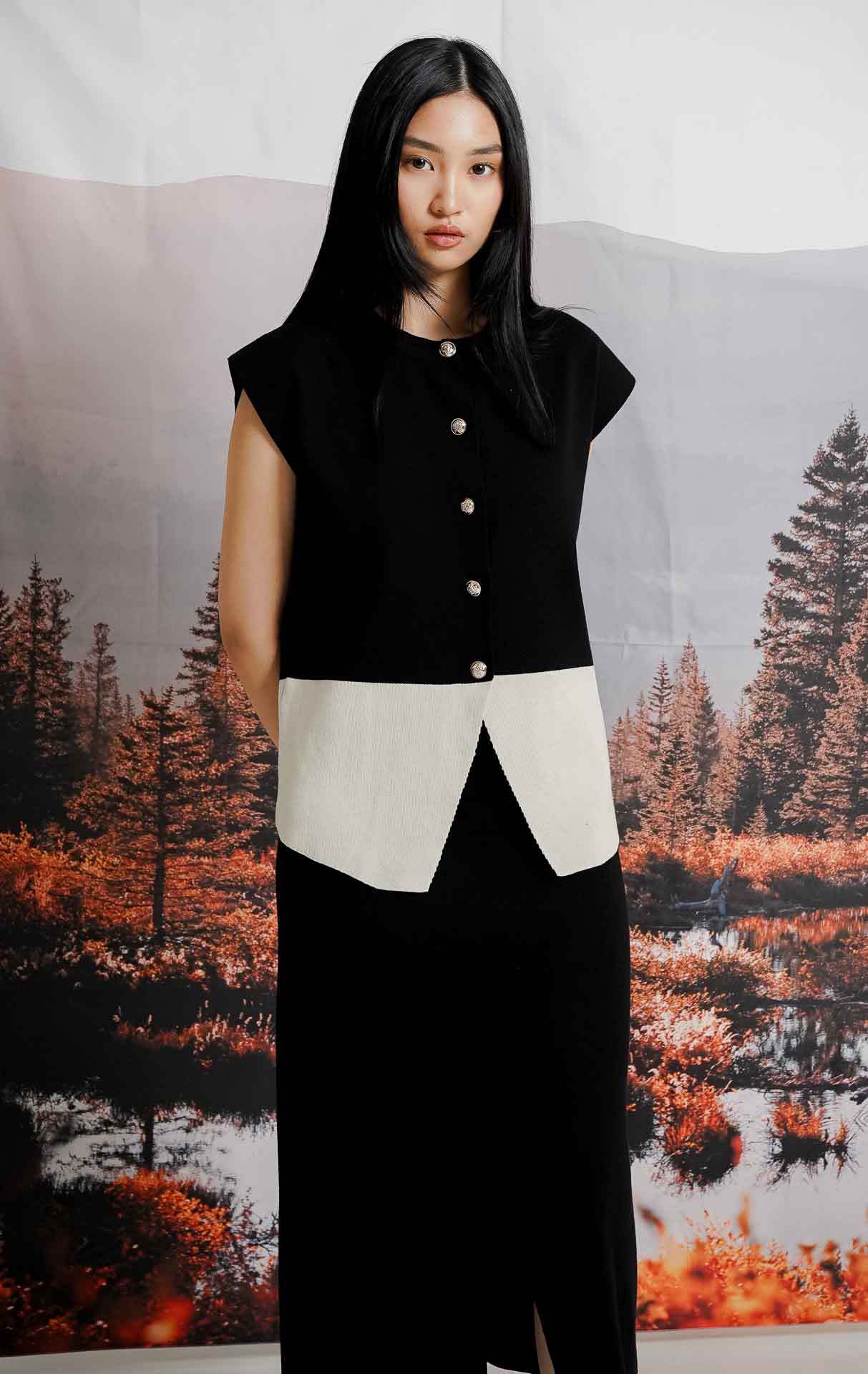 Xandria Knit Set Black