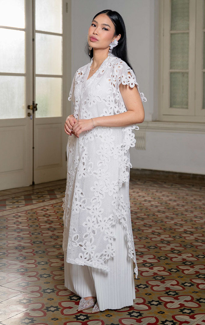 EID Halima Dress White