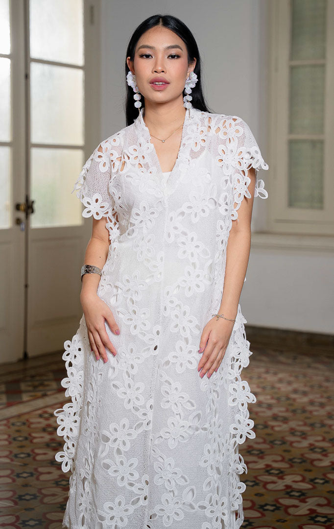 EID Halima Dress White