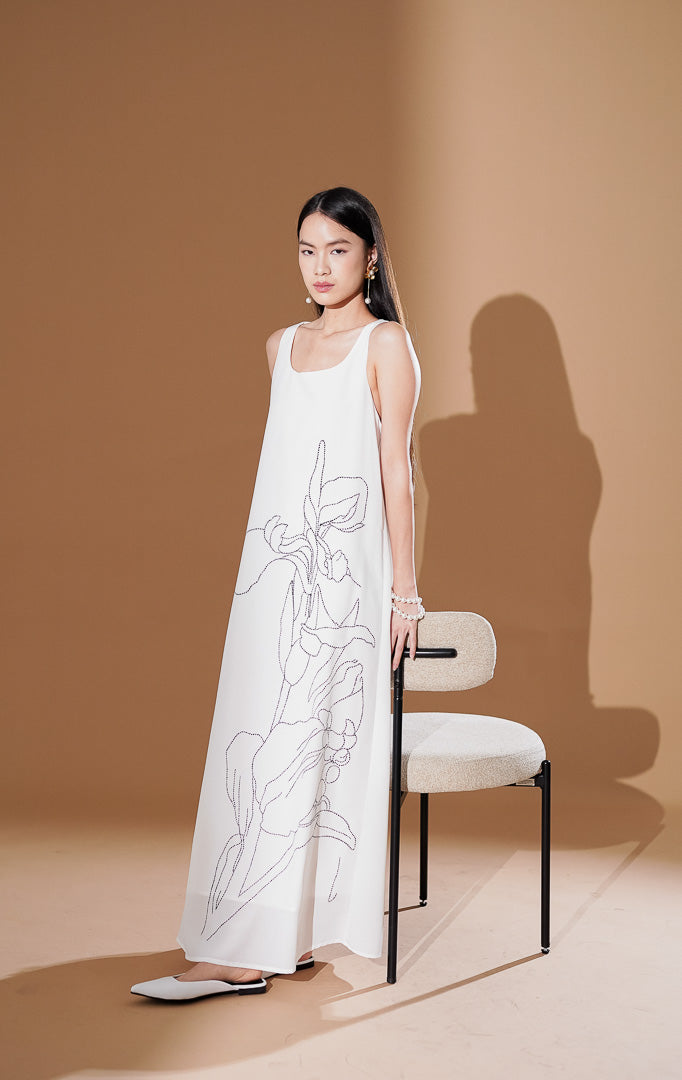 Mitchell Dress White