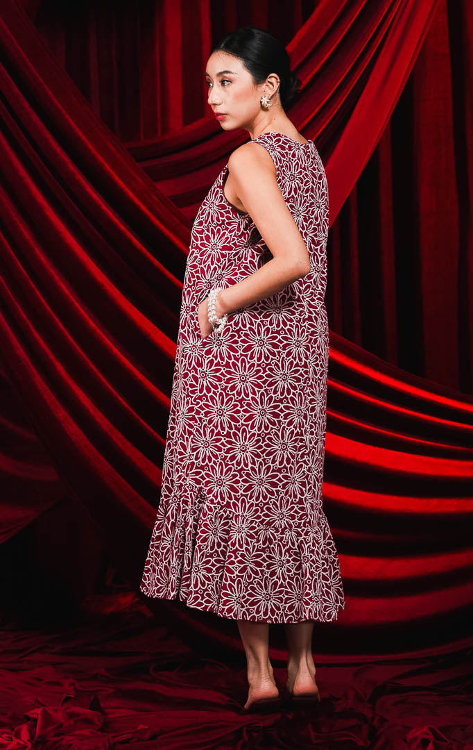 CNY Marigold Dress Red