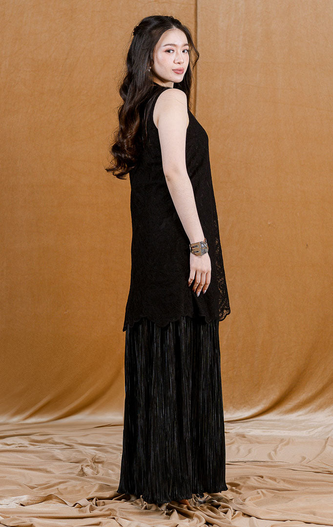 CNY Orchid Dress Black