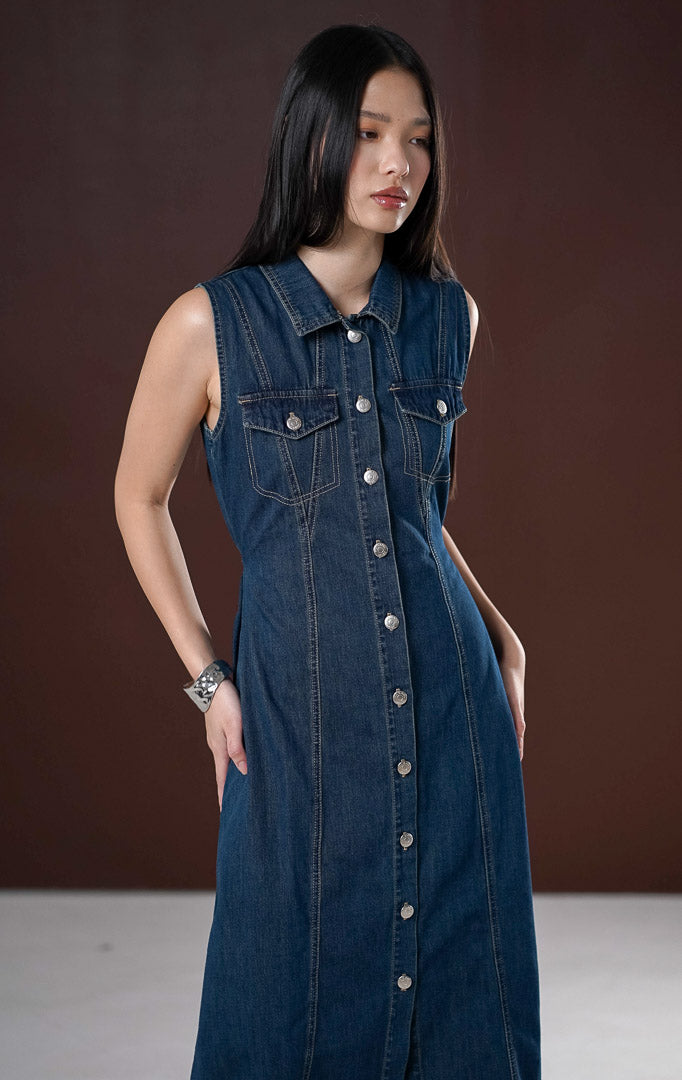 Vivienne Dress Dark Denim