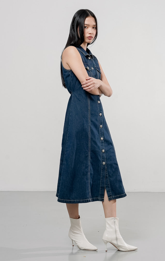 Vivienne Dress Dark Denim