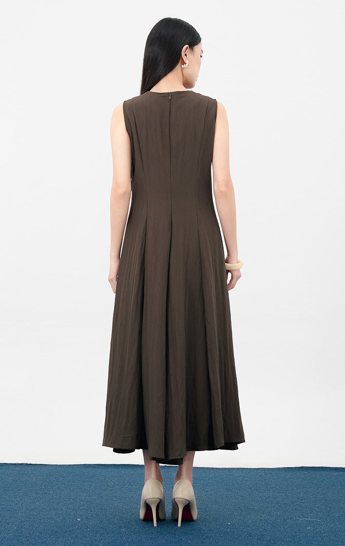 Callan Dress Dark Brown