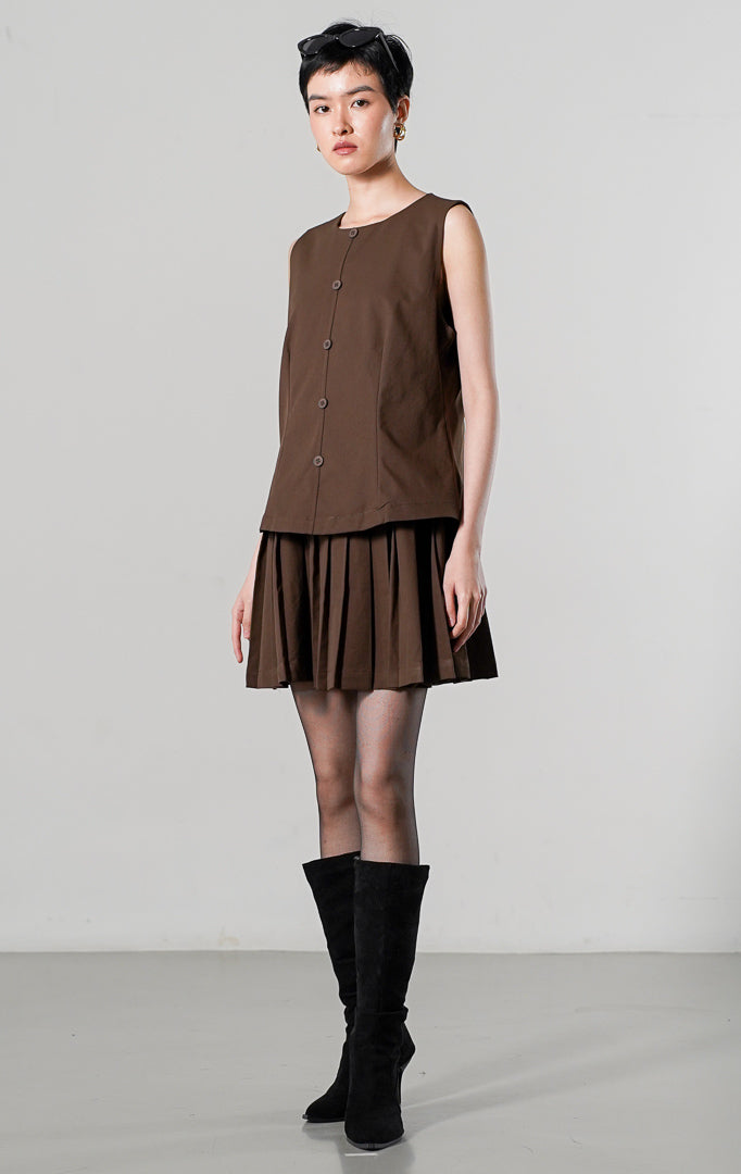 Cayden Dress Dark Brown