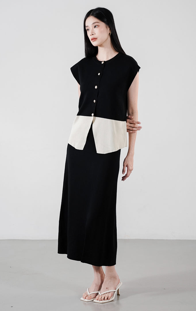 Xandria Knit Set Black