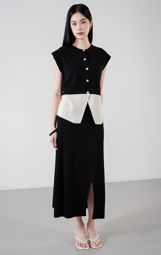 Xandria Knit Set Black