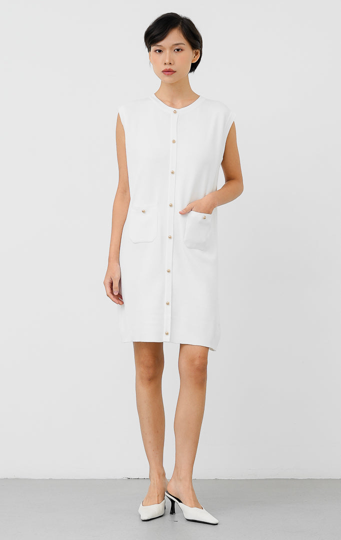Luvenia Dress White