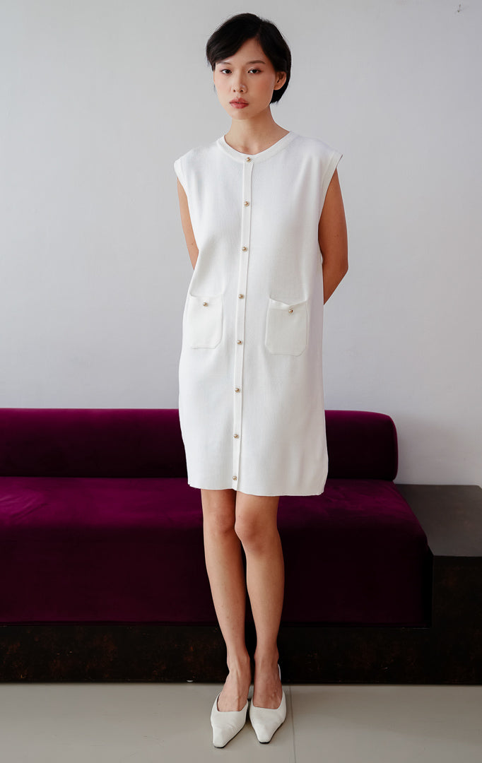 Luvenia Dress White