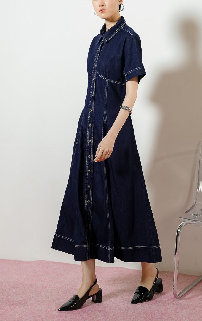 Lumera Dress Dark Denim