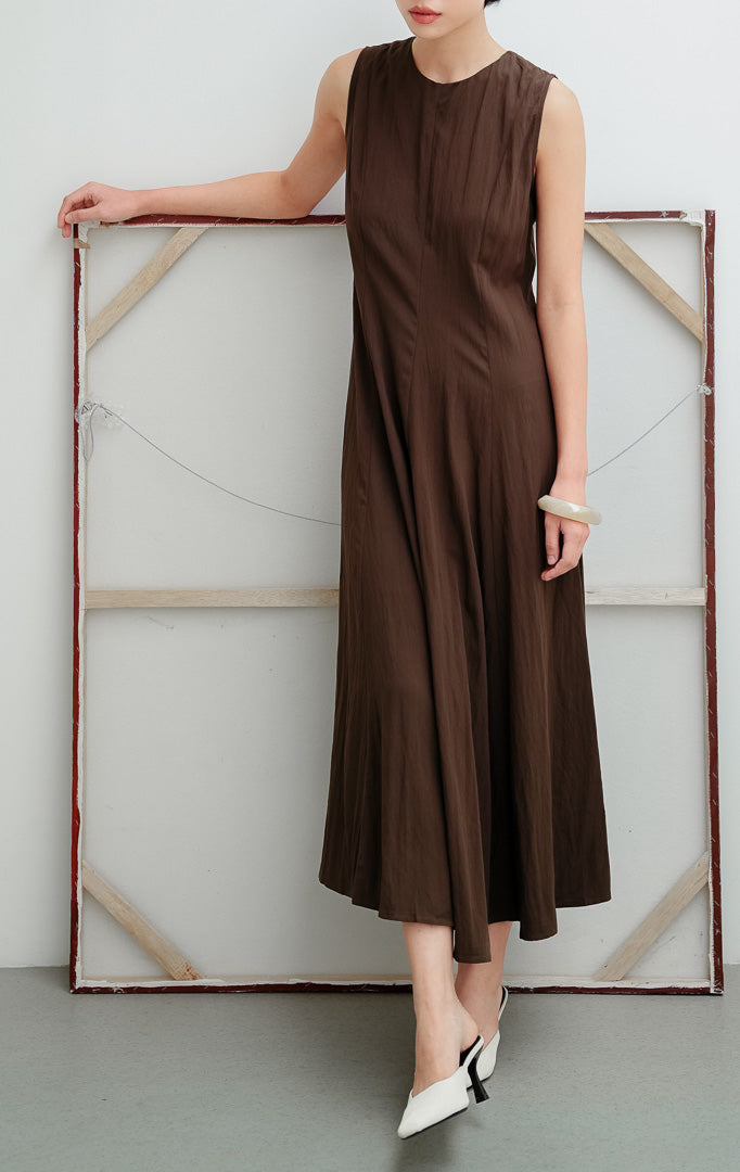 Callan Dress Dark Brown
