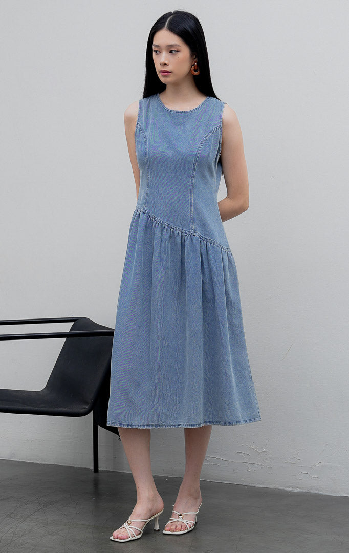 Elodie Dress Light Denim