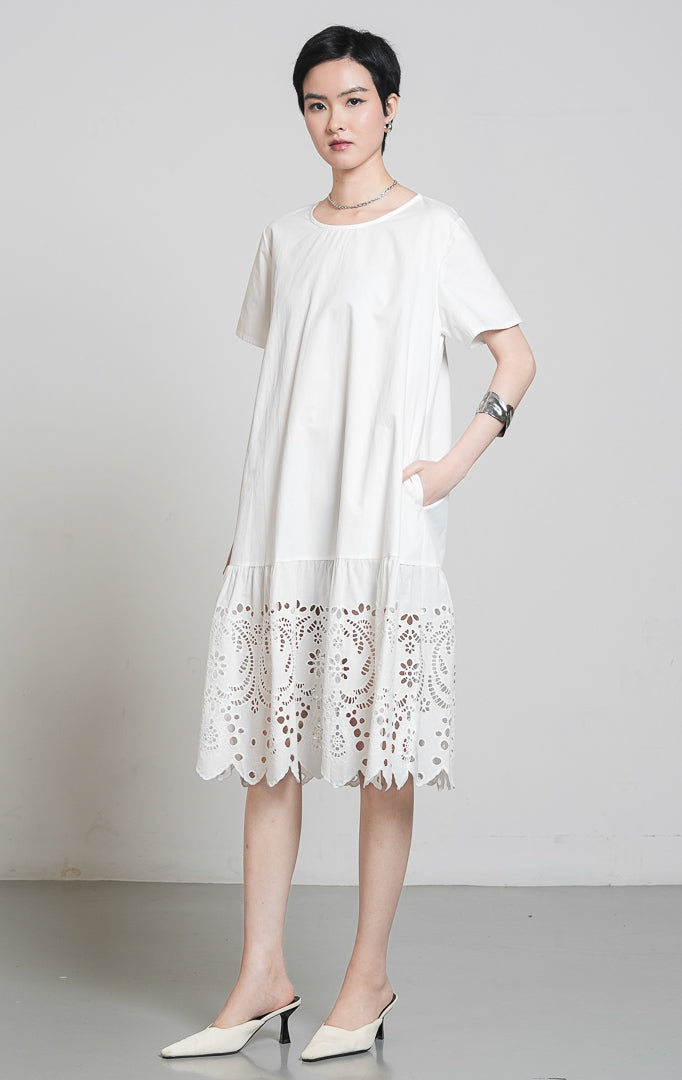 Corrine Dress White