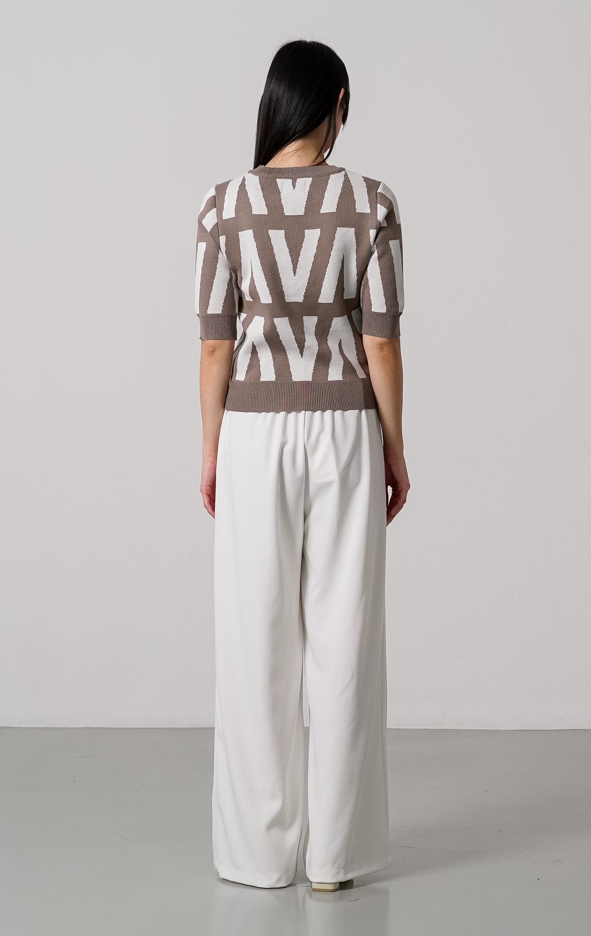 Lowis Knit Top Brown