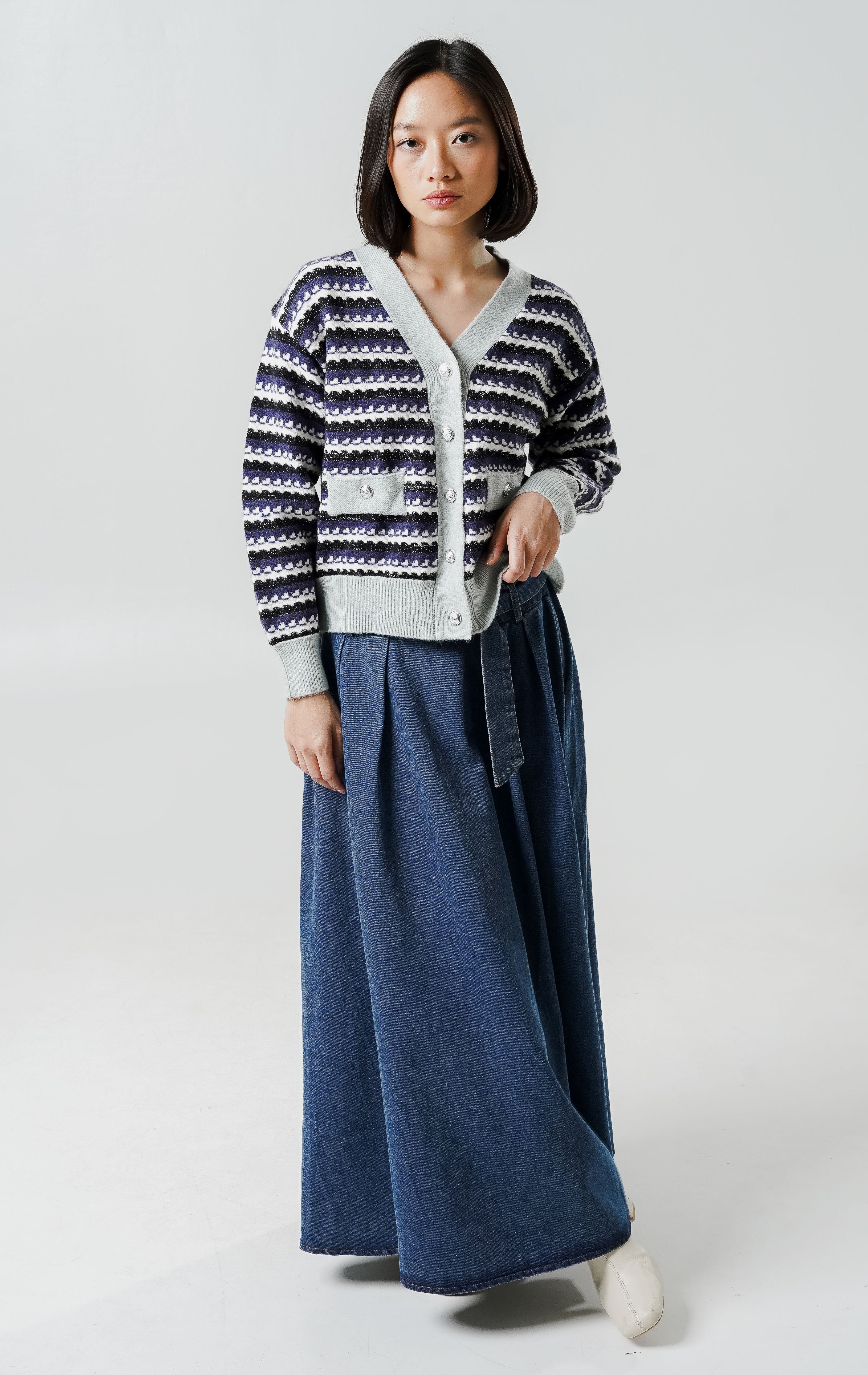 Zadie Knit Cardigan Black
