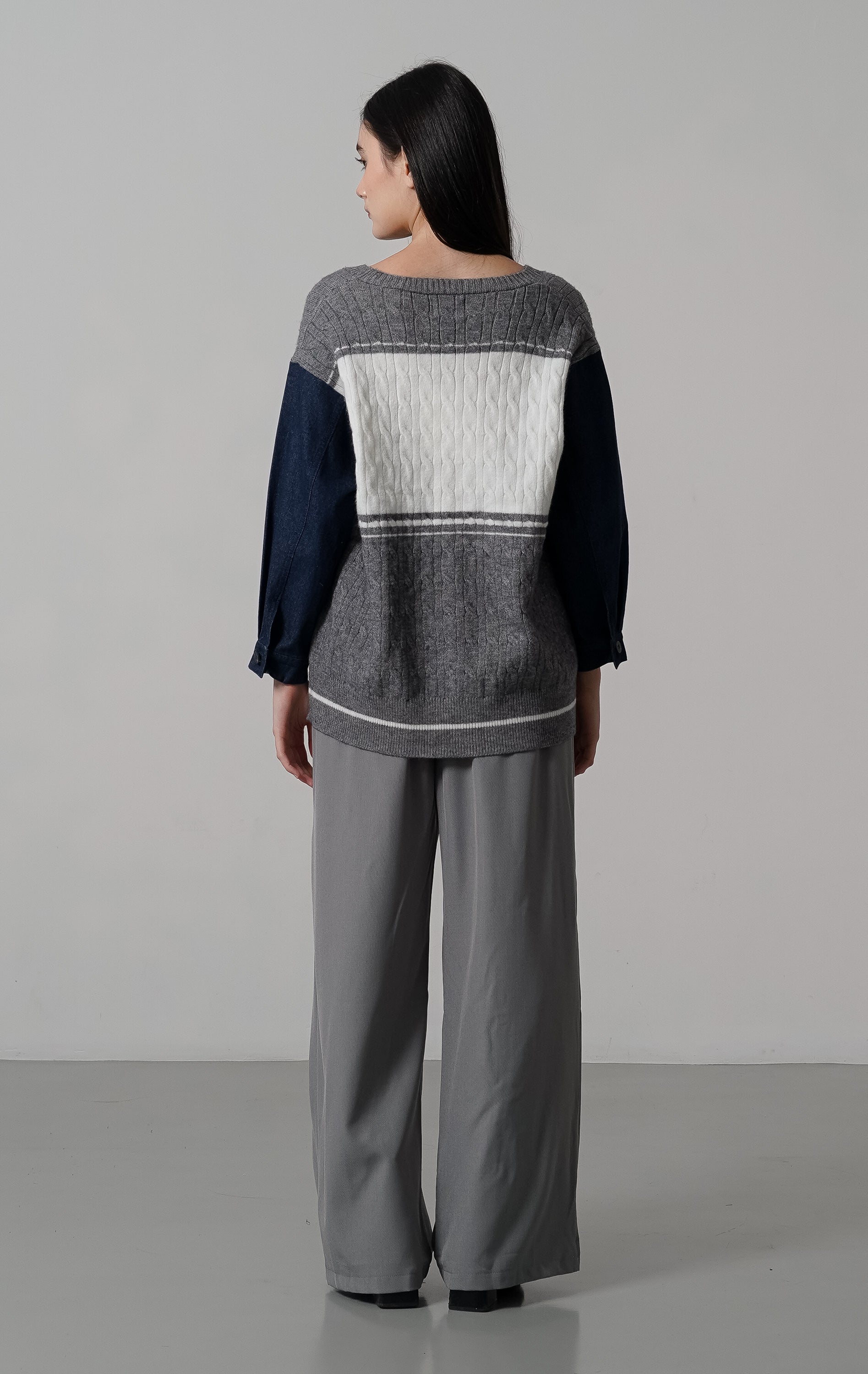 Adelyn Knit Cardigan Grey