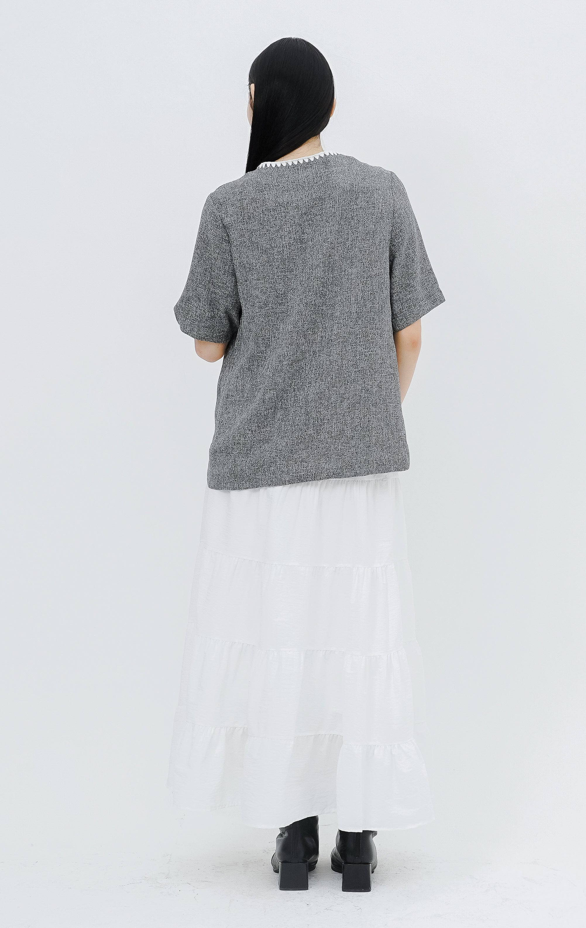 Clea Top Grey