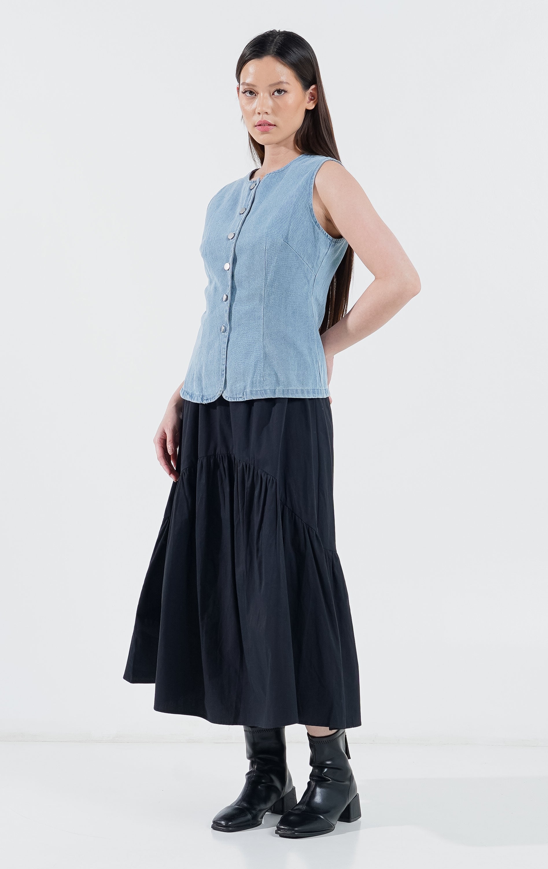 Virly Top Light Denim