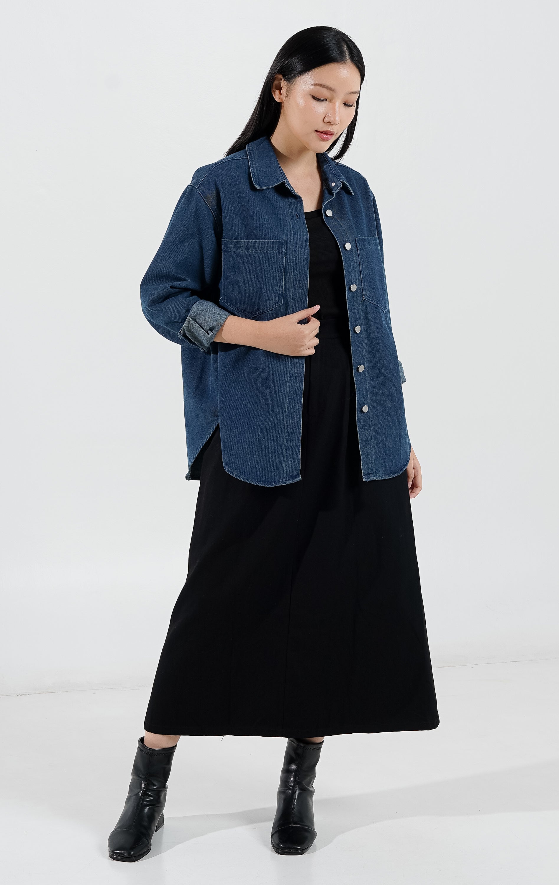 Zia Top Dark Denim