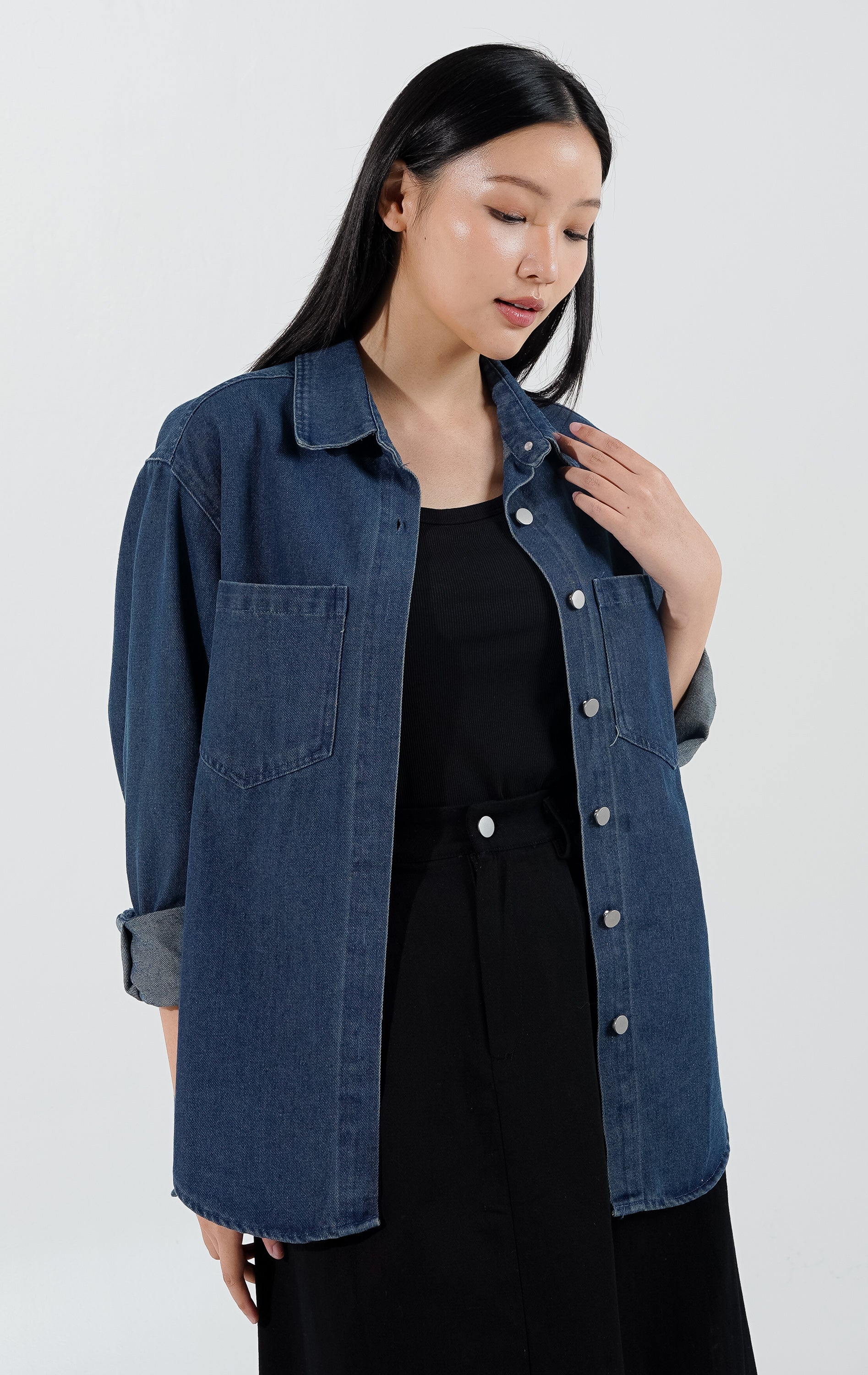 Zia Top Dark Denim