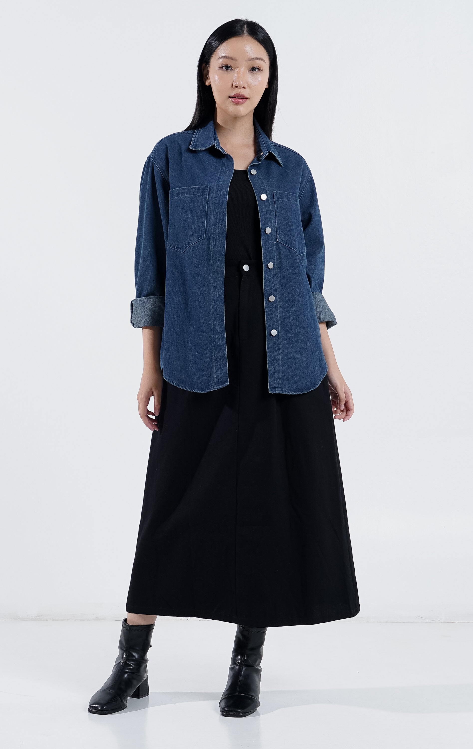 Zia Top Dark Denim