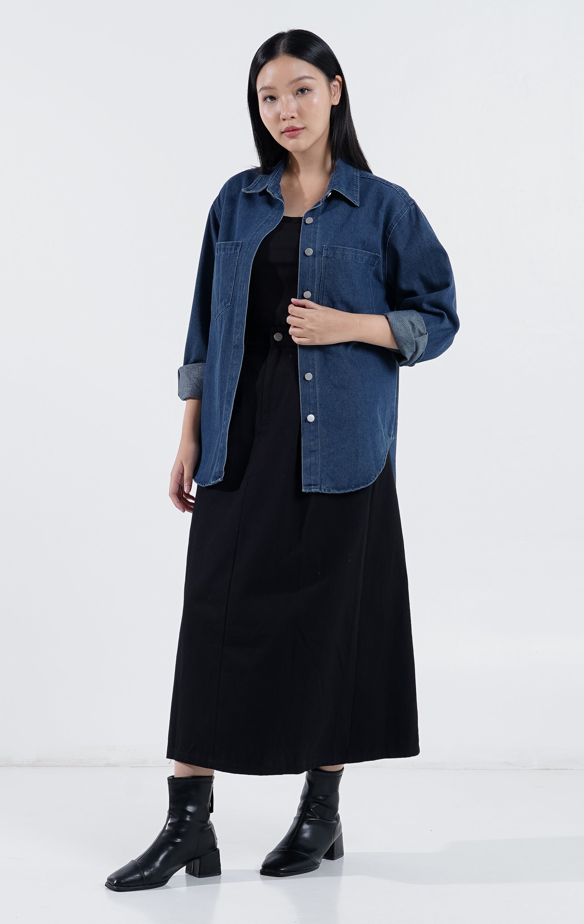 Zia Top Dark Denim