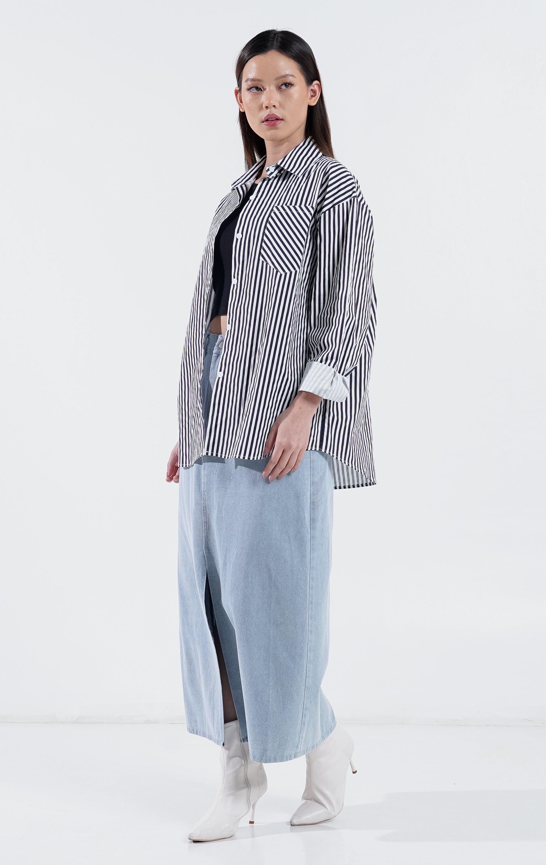Ruyi Top Black Striped