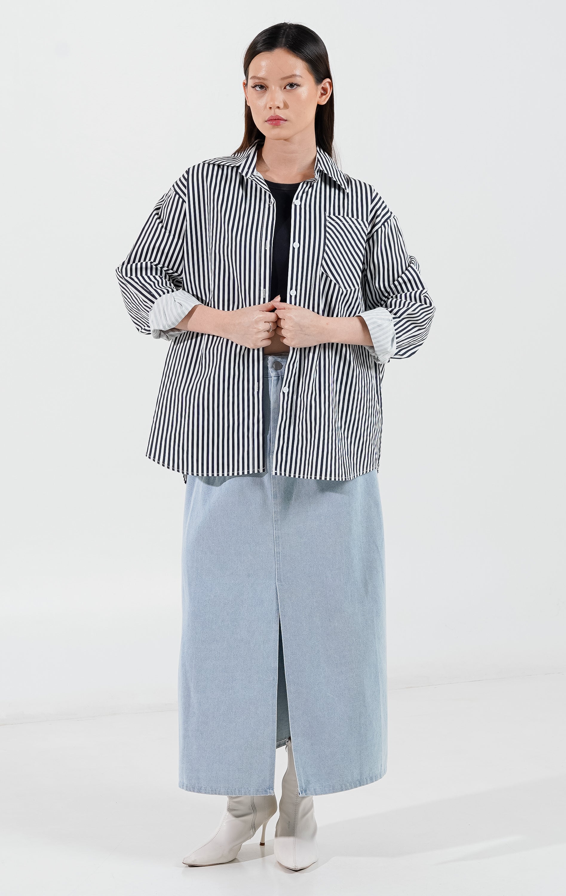 Ruyi Top Black Striped