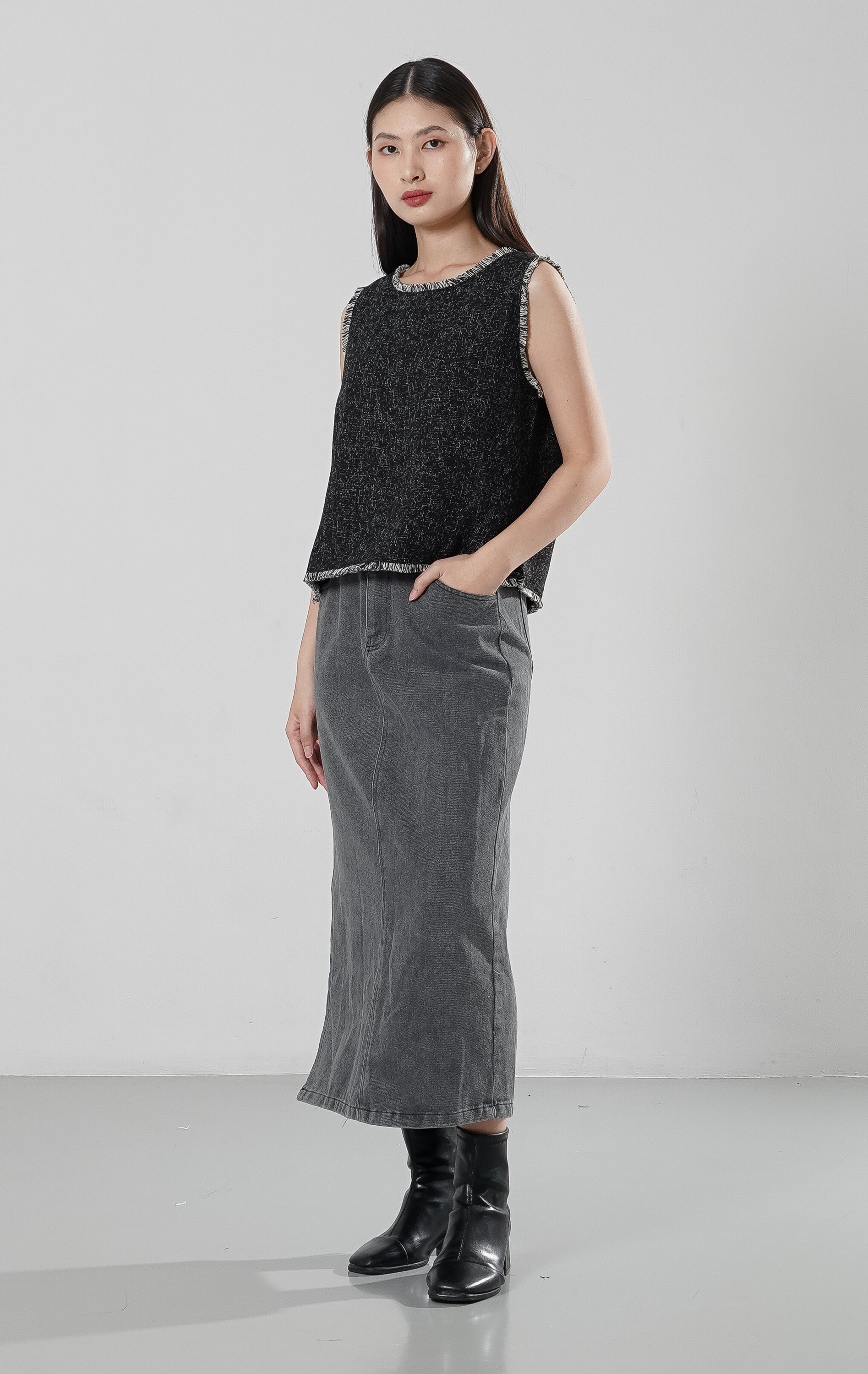 Greeta Top Grey