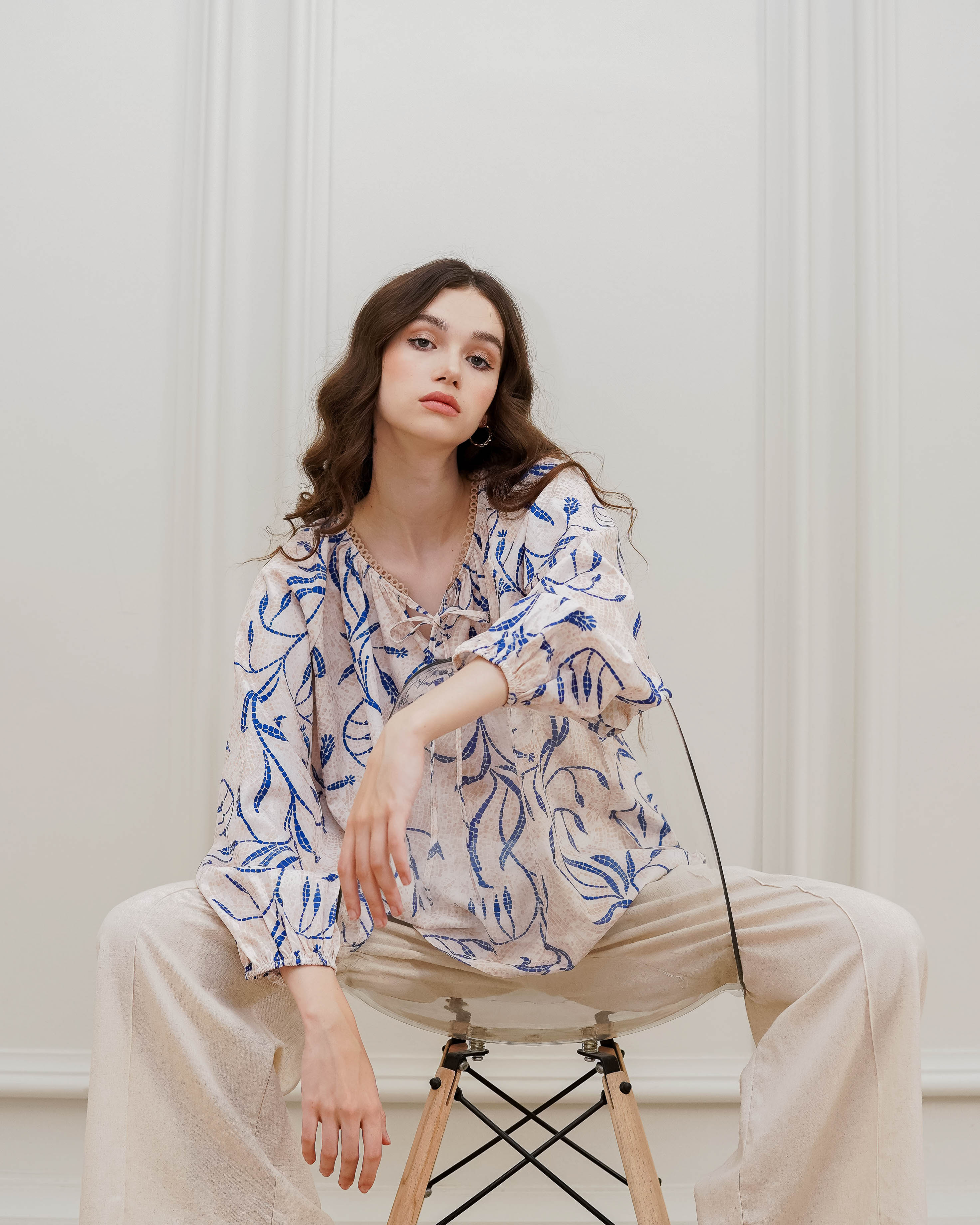 Araceline Top Blue