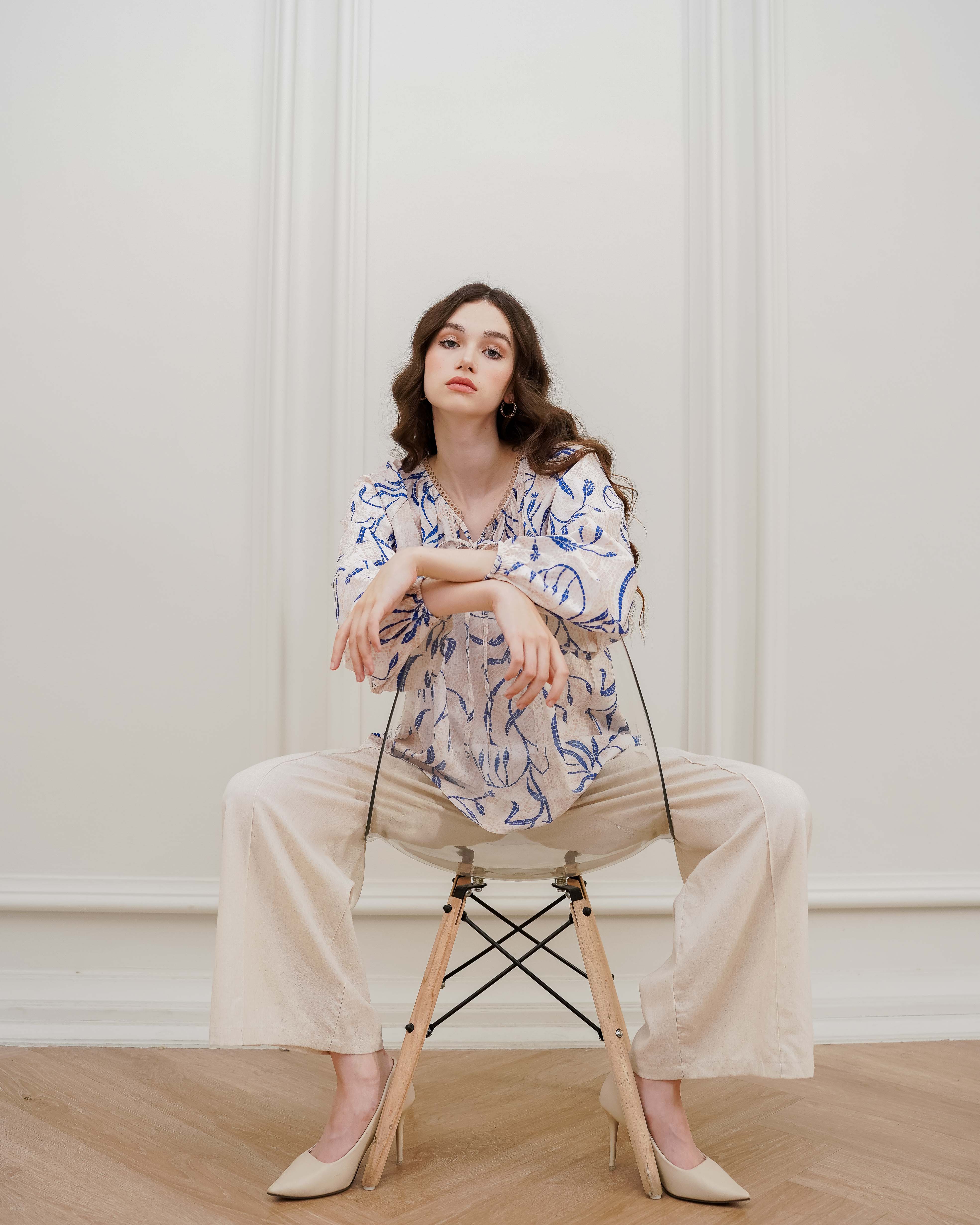 Araceline Top Blue