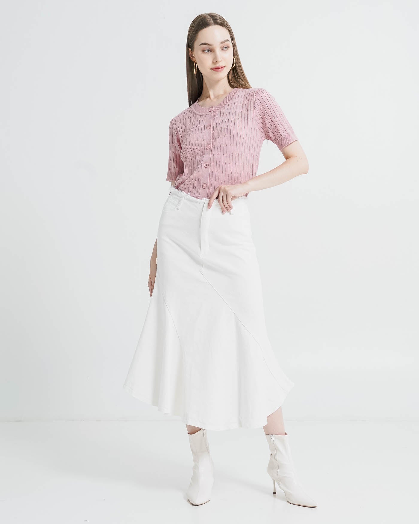 Juventia Knit Pink Top – Atasan Rajut Wanita