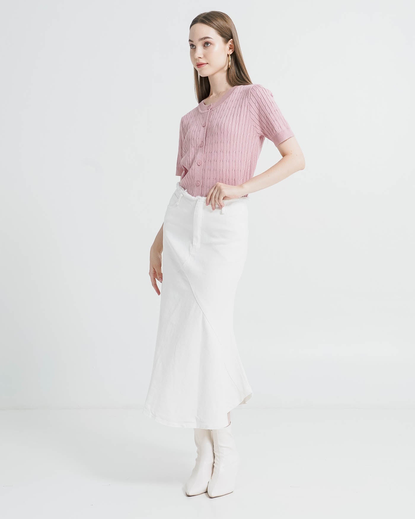 Juventia Knit Pink Top – Atasan Rajut Wanita