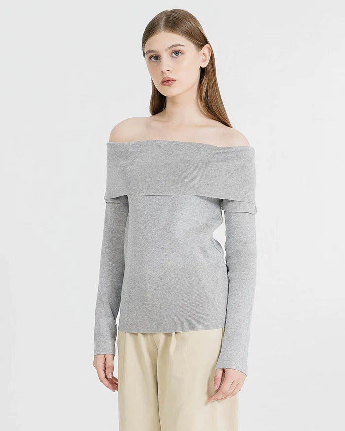 Leona Top Grey