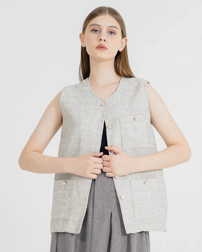 Alina Grey Vest