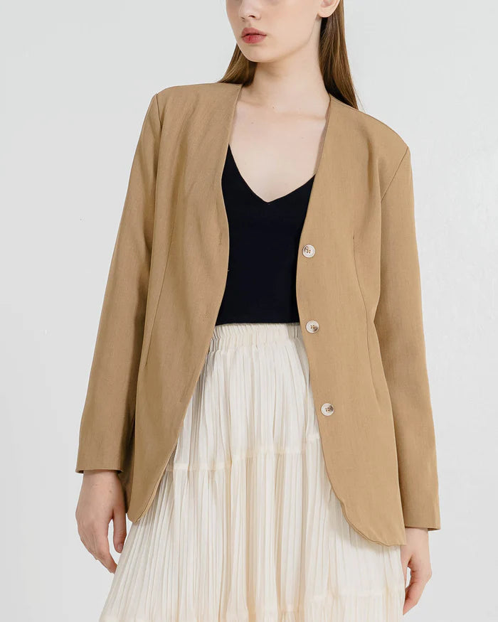 Kazuha Brown Blazer