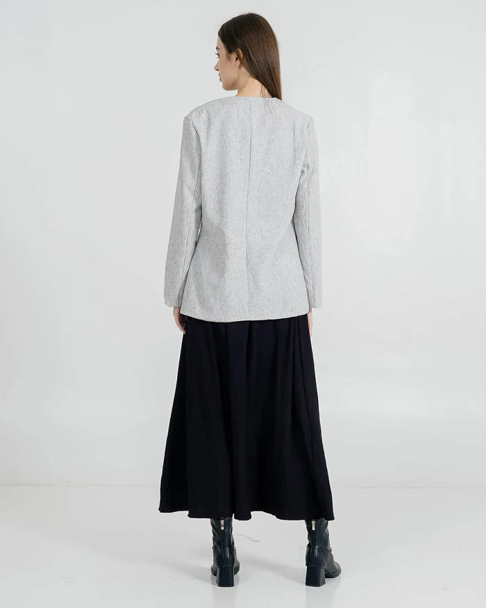 Kazuha Grey Blazer