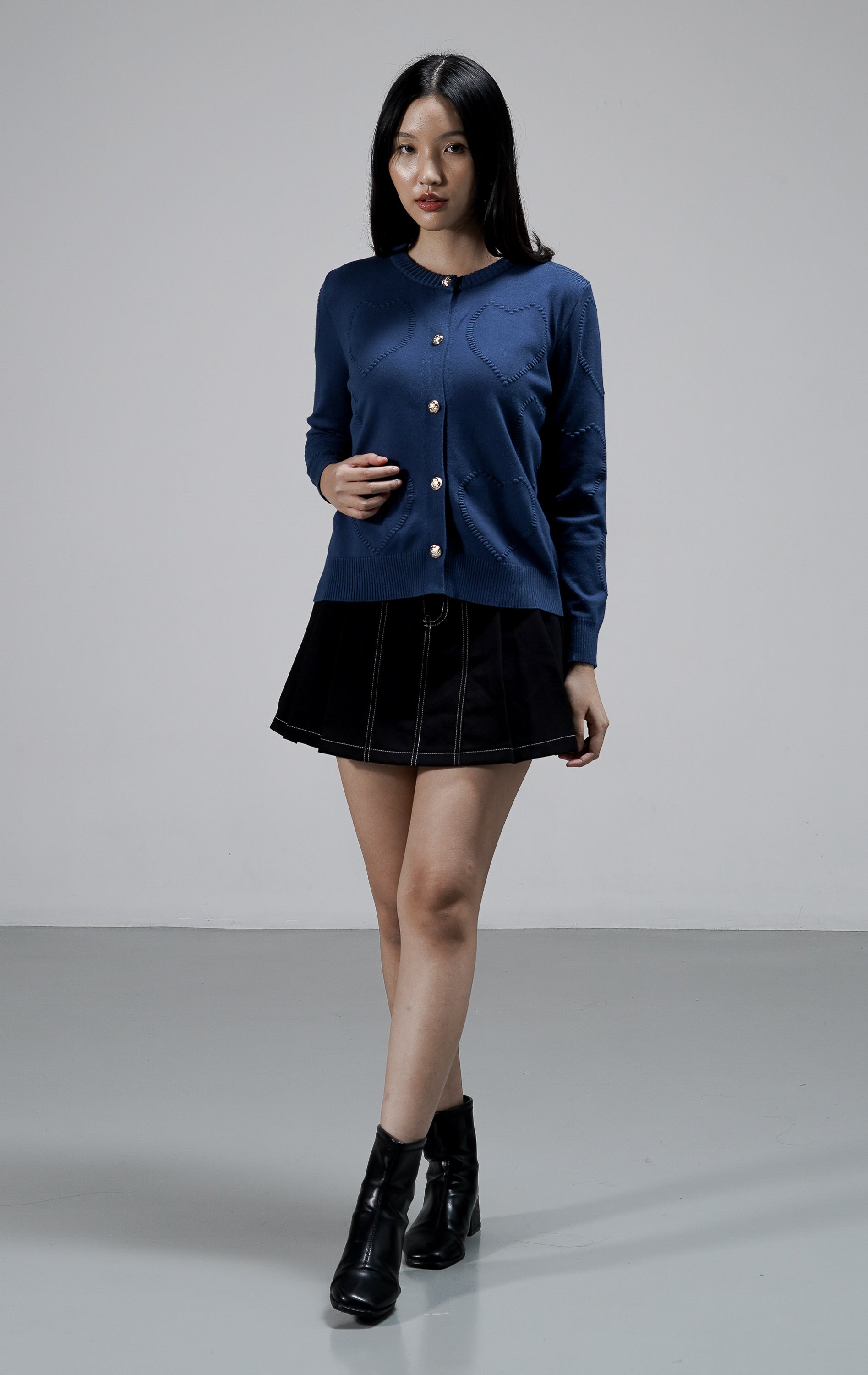 Lavela Cardigan Dark Blue