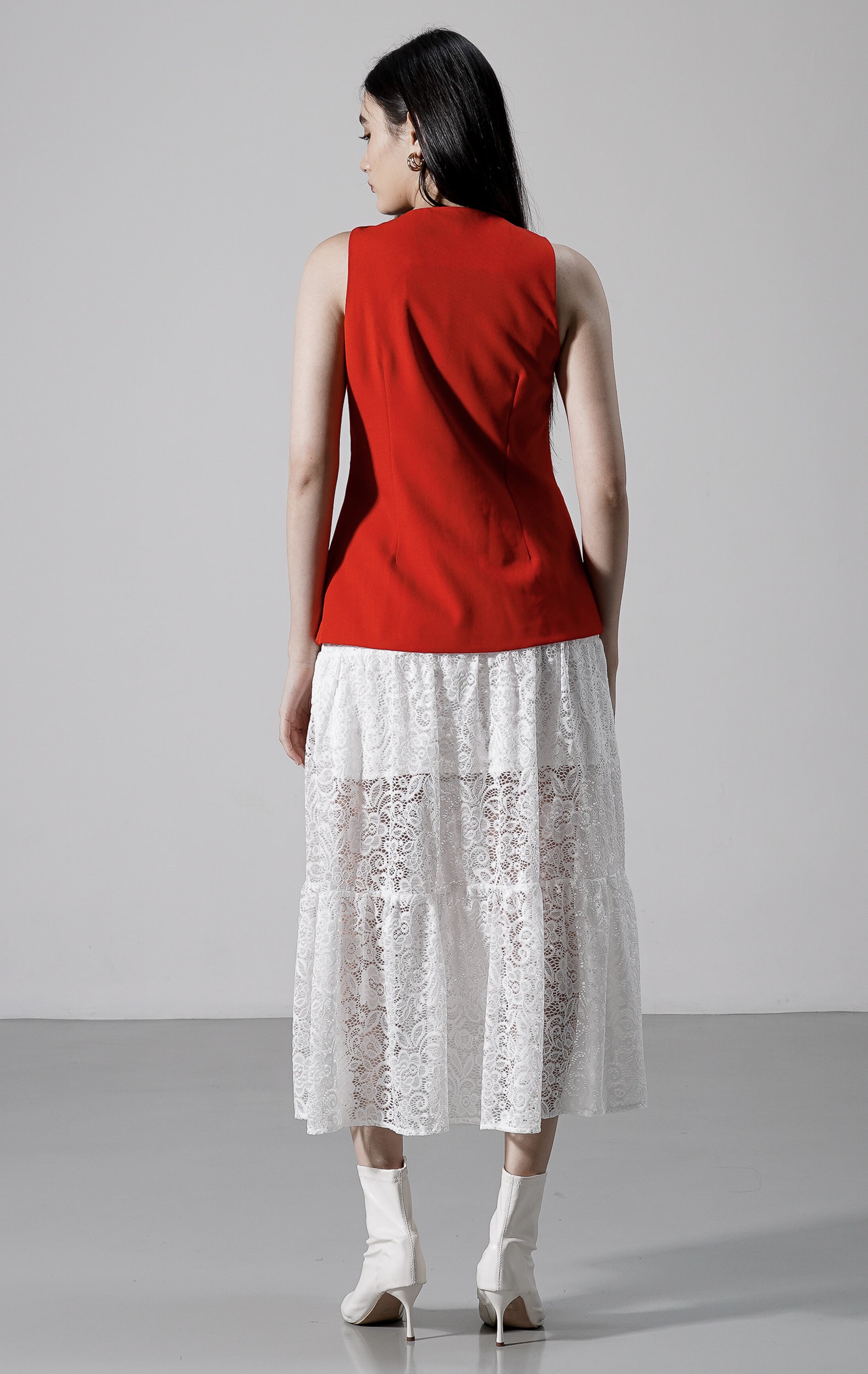 Isabella Vest Red