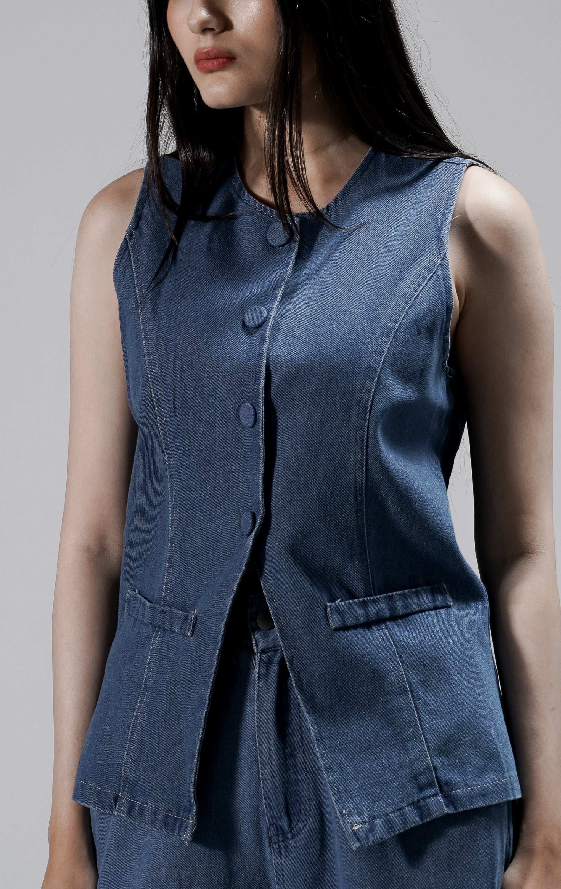Peterly Vest Denim