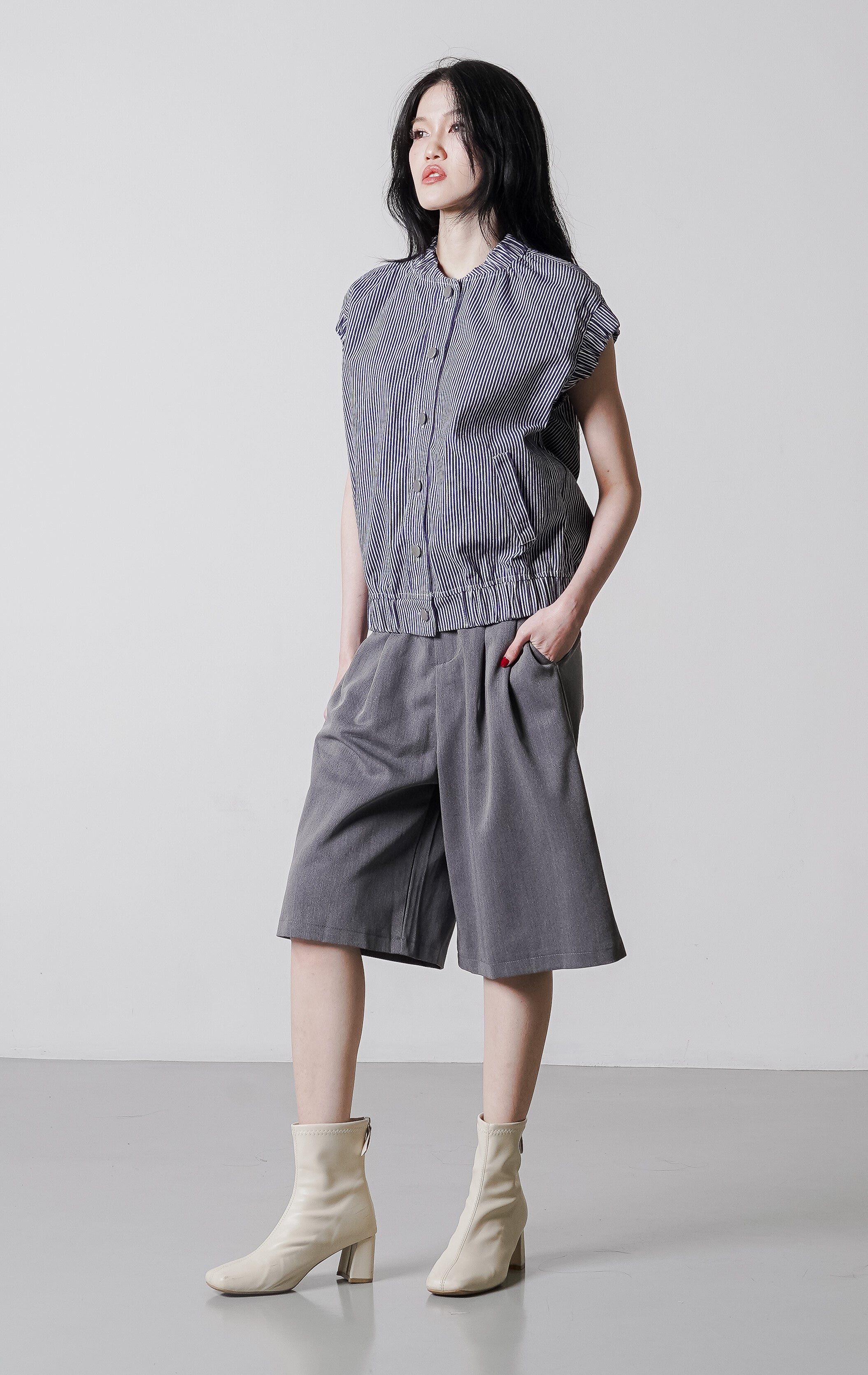 Harper Outer Blue Stripped