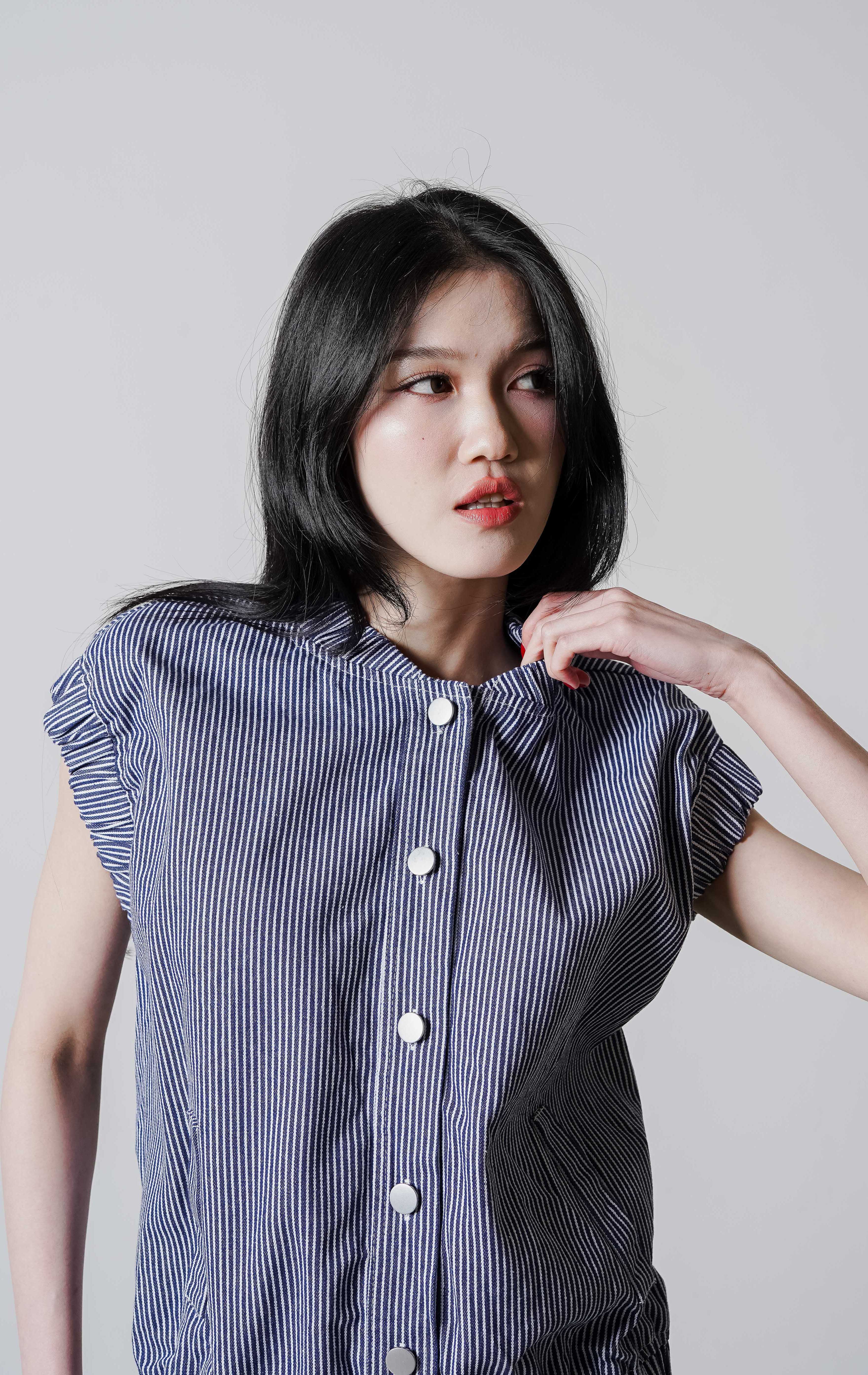 Harper Outer Blue Stripped