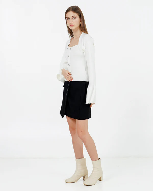 Amanda Knit Cardigan White