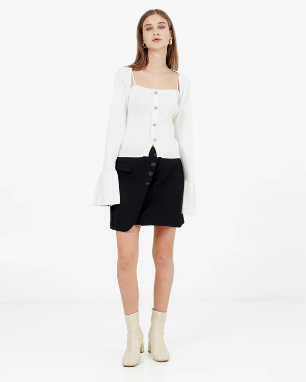 Amanda Knit Cardigan White