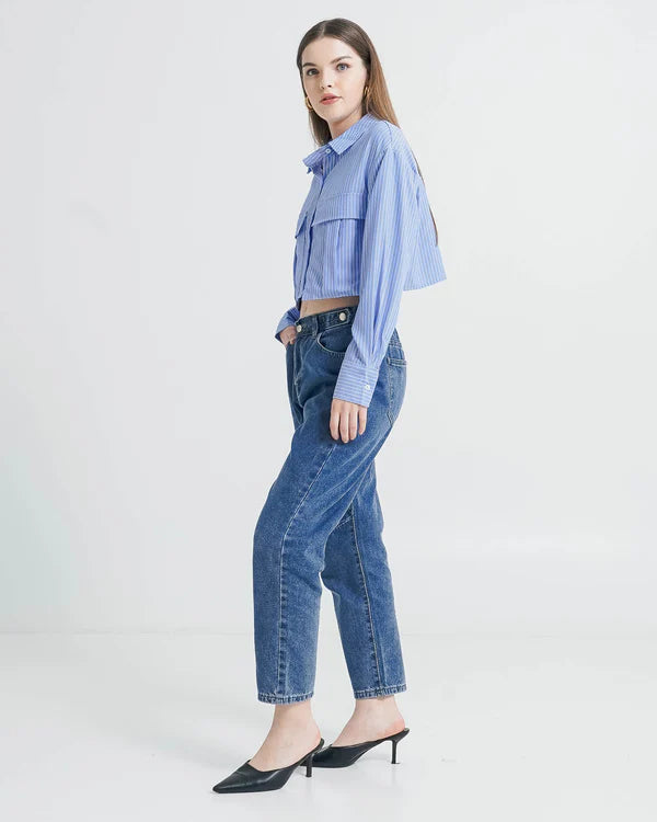 Claire Shirt Blue Striped