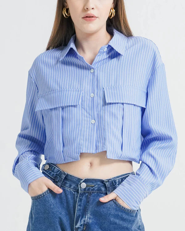 Claire Shirt Blue Striped