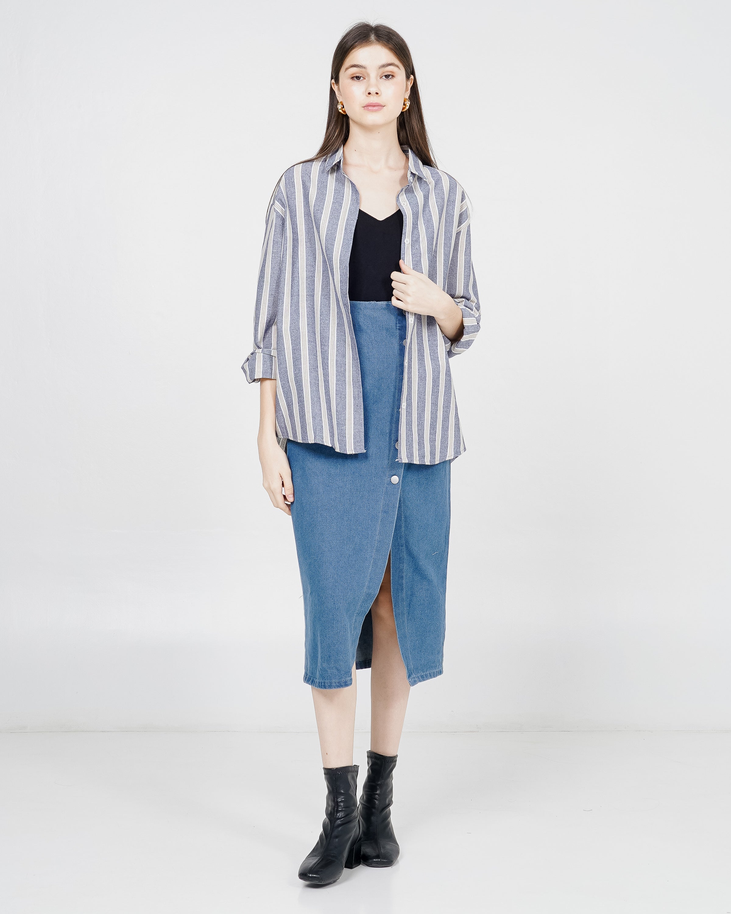 Elora Top Blue Striped