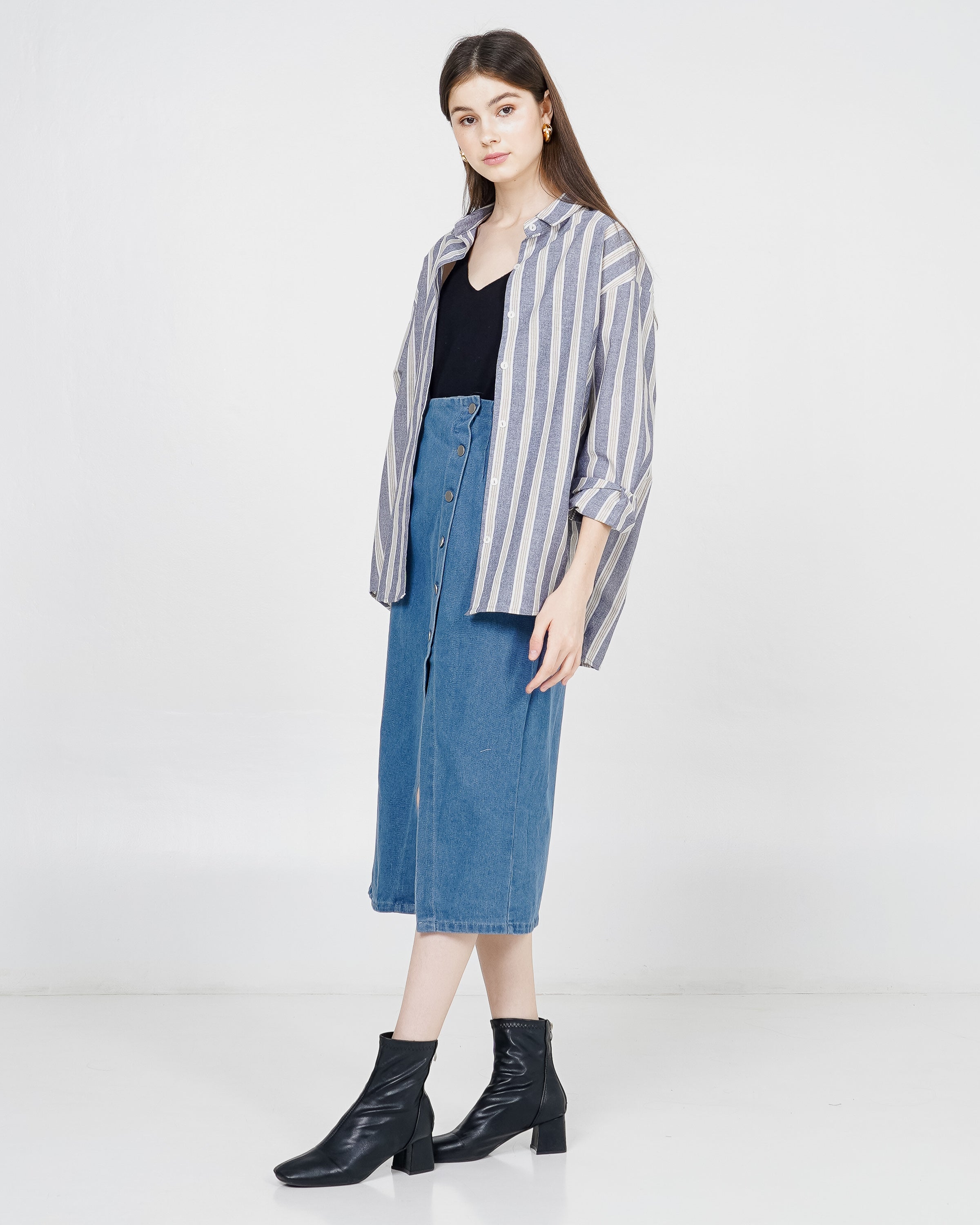 Elora Top Blue Striped